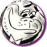 Mr. Peebles and Magilla Gorilla by Bill Wray